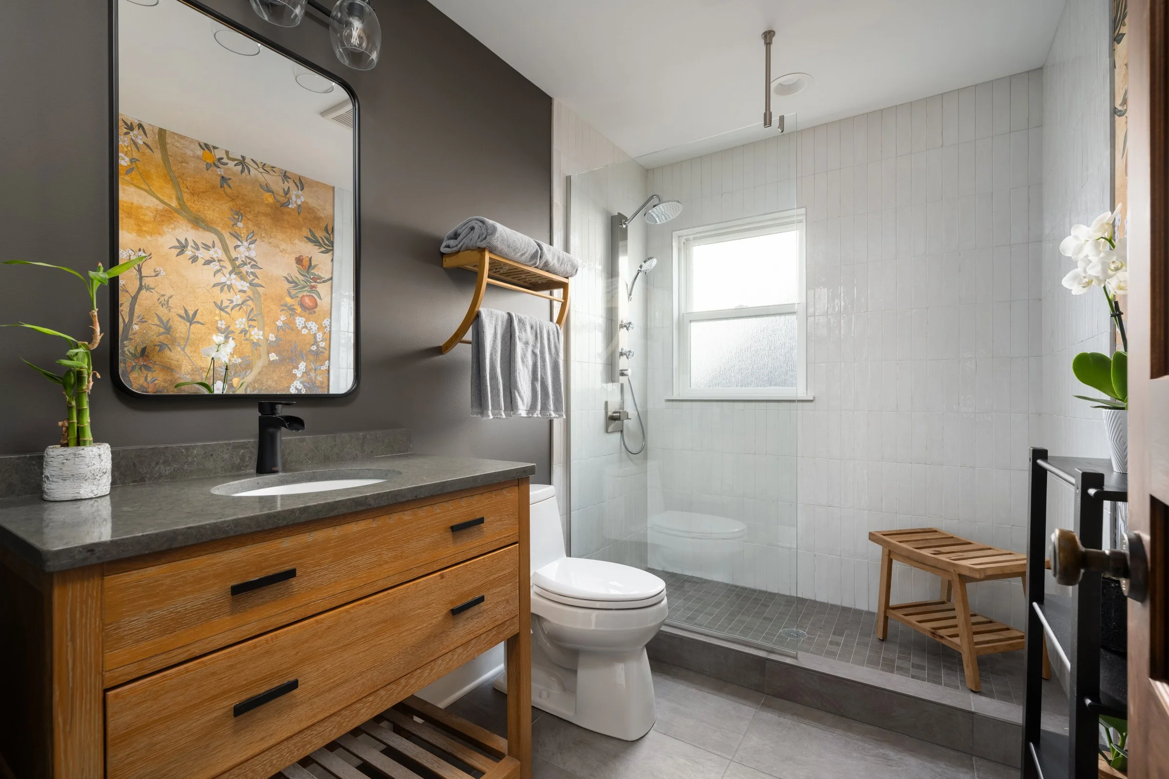A spa-like remodeled bathroom